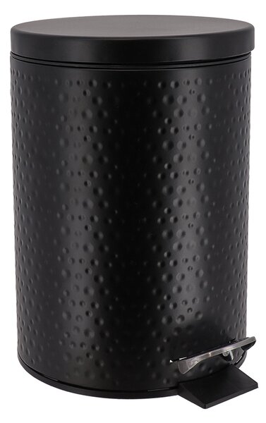 Κάδος Απορριμμάτων Μπάνιου (Φ23x24.5) T-D 3lt Hammered Black 6582103