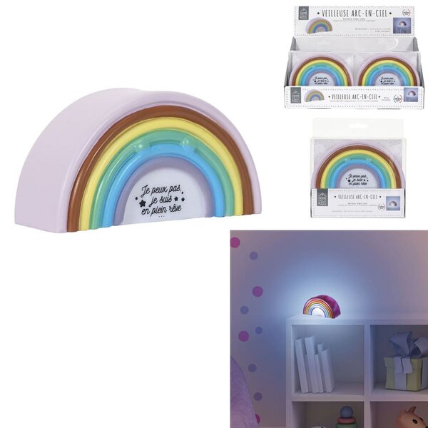 Φωτιστικό Νυκτός Ουράνιο Τόξο LA11018 Home Deco Kids