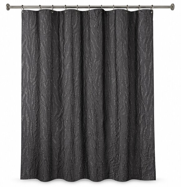 Κουρτίνα Μπάνιου (180x200) Με Κρίκους T-D Zebra Effect Black 1222103