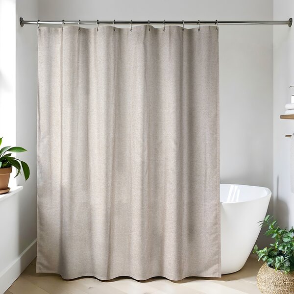 Κουρτίνα Μπάνιου (180x200) Με Κρίκους T-D Linen Aspect Taupe 1221165
