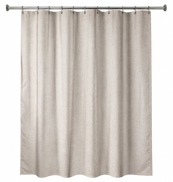 Κουρτίνα Μπάνιου (180x200) Με Κρίκους T-D Linen Aspect Taupe 1221165