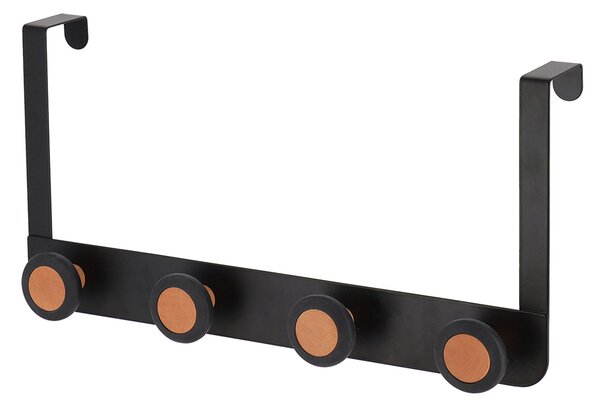 Κρεμάστρα Πόρτας 4 Θέσεων (40x8.3x20) T-D Hook Black 9039103