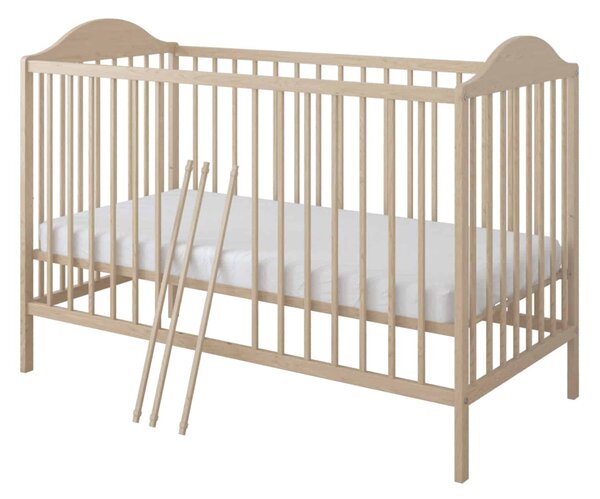 Βρεφικό Κρεβάτι Basic Natural 60x120cm BC10091 BabyCute