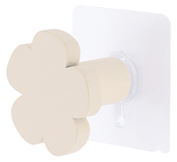 Κρεμαστράκι Αυτοκόλλητο (5x4.2x5) T-D Flower Ivory 9089105
