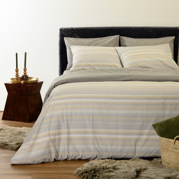 Παπλωματοθήκη Μονή (165x245) 2 Όψεων Melinen Casual Line Minna Grey