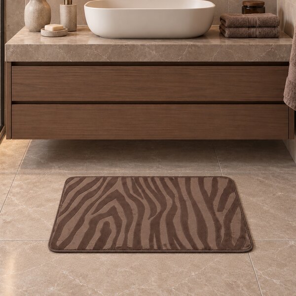 Πατάκι Μπάνιου (45x75) T-D Zebra Taupe 7761165