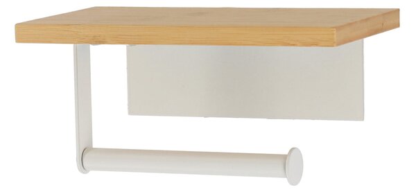 Χαρτοθήκη Με Ράφι (18x9.5x9.5) T-D White/Bamboo 67193213