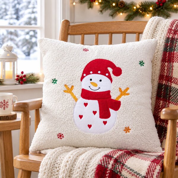Χριστουγεννιάτικο Μαξιλάρι (40x40) K-M Snowman AAE826280