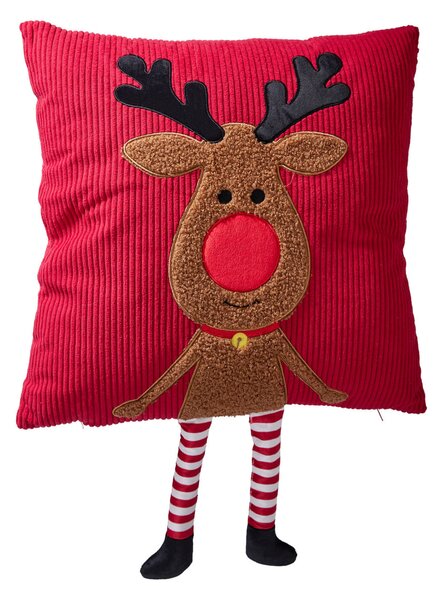 Χριστουγεννιάτικο Μαξιλάρι (45x45) K-M Reindeer Red AAE448200