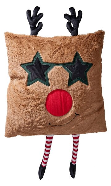Χριστουγεννιάτικο Μαξιλάρι (45x45) K-M Reindeer Beige AAE448200