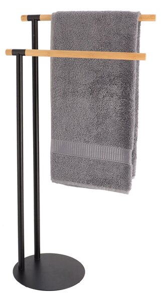 Σταντ Για Πετσέτες (39.5x22x77.5) T-D 96163237 Black/Bamboo
