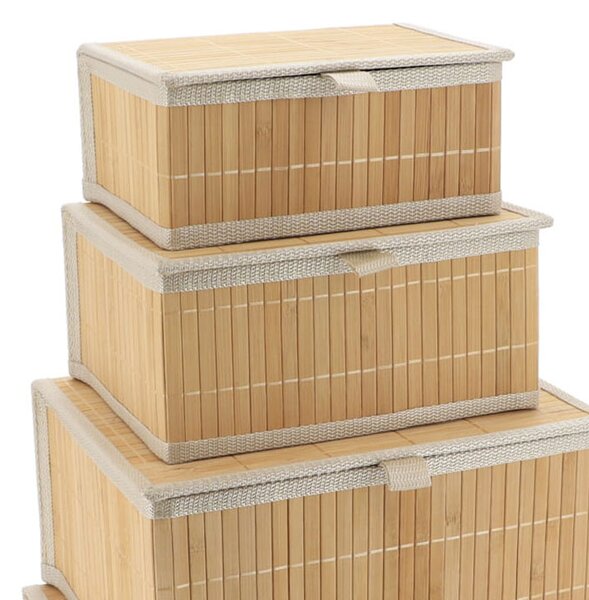 Κουτιά Αποθήκευσης (Σετ 4τμχ) T-D 84194195 Beige