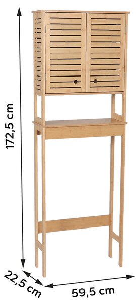 Ντουλάπι Μπάνιου Δαπέδου Με Ράφι (59.5x22.5x172.5) T-D Trinidad 9904764