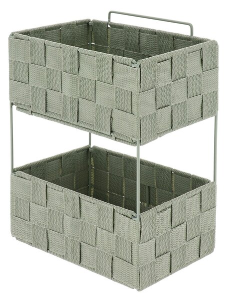 Ραφιέρα Μπάνιου Διπλή (20.5x13x28) T-D Sage Green 84230144