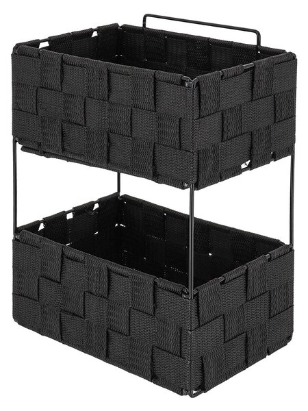 Ραφιέρα Μπάνιου Διπλή (20.5x13x28) T-D Black 84230103