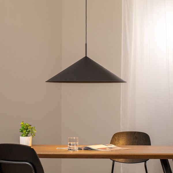 Eko-Light Capital κρεμαστό φωτιστικό, μαύρο, 1-φωτιστικό, Ø 60 cm, GX53, ρυθμιζόμενος, Μαύρο, Σαλόνι / τραπεζαρία, Μέταλλο, σύγχρονο