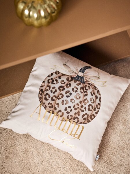 Sinsay - Μαξιλαροθήκη με σχέδιο κολοκύθας - κρεμ