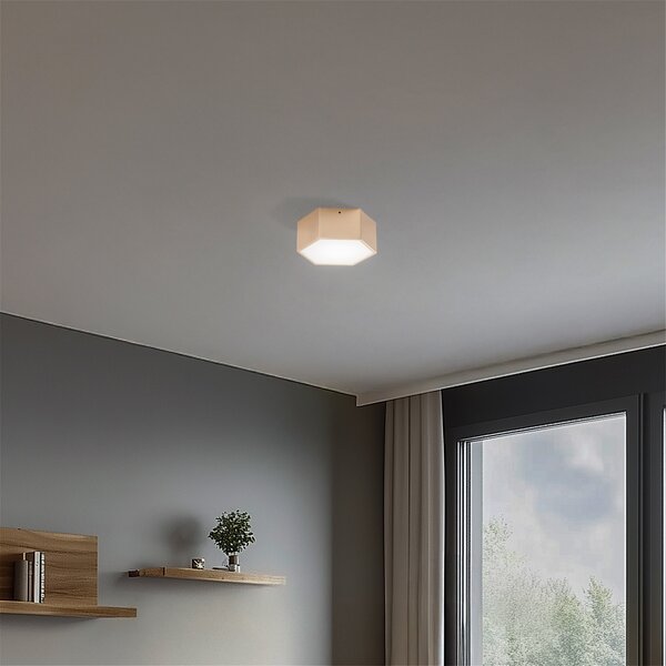 Argon Φωτιστικό οροφής LED Libre, χρυσό, ατσάλι, 3.000 K, Χρυσό / Ορείχαλκου, Σαλόνι / τραπεζαρία, Μέταλλο