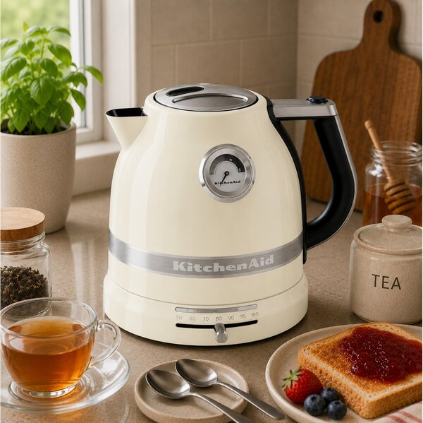 Βραστήρας KitchenAid Artisan 5KEK1522EAC με χωρητικότητα 1.5L και ισχύ 2400W - Almond Cream