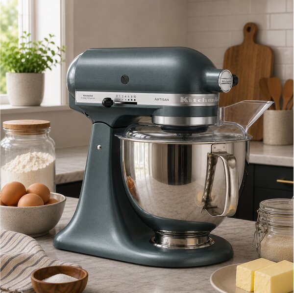 Κουζινομηχανή KitchenAid Artisan 5KSM175PSEJP με ισχύ 300W, 10 ταχύτητες και χωρητικότητα 4.8L & 3L - Juniper