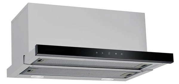 Απορροφητήρας Hyundai HHD26-TL9165GL με πλάτος 60cm και απορροφητική ισχύ 905 m³/h - Γκρι & Black Glass