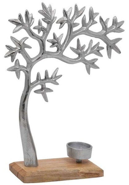 Κηροπήγιο Tree 934-123-006 23x8x31cm Nickel-Natural