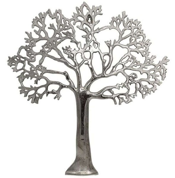 Διακοσμητικό Τοίχου Tree 934-124-038 55x3x60cm Silver