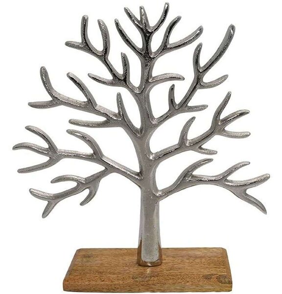 Διακοσμητικό Επιτραπέζιο Tree 934-124-019 30x7x32cm Silver-Natural