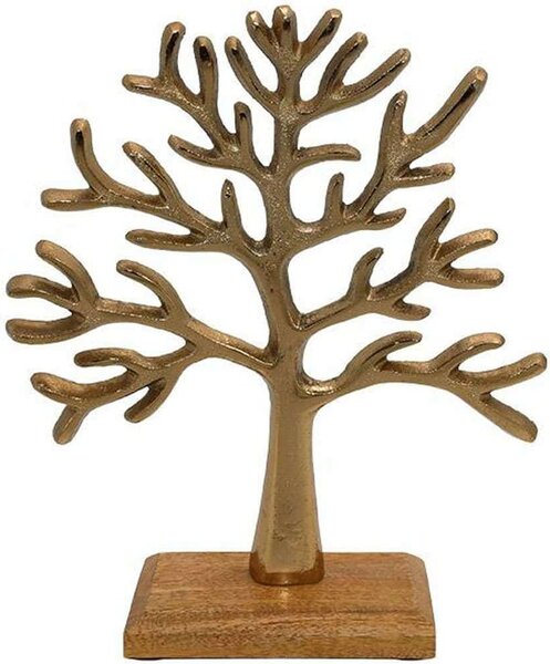 Διακοσμητικό Επιτραπέζιο Tree 934-124-020 30x7x32cm Gold-Natural