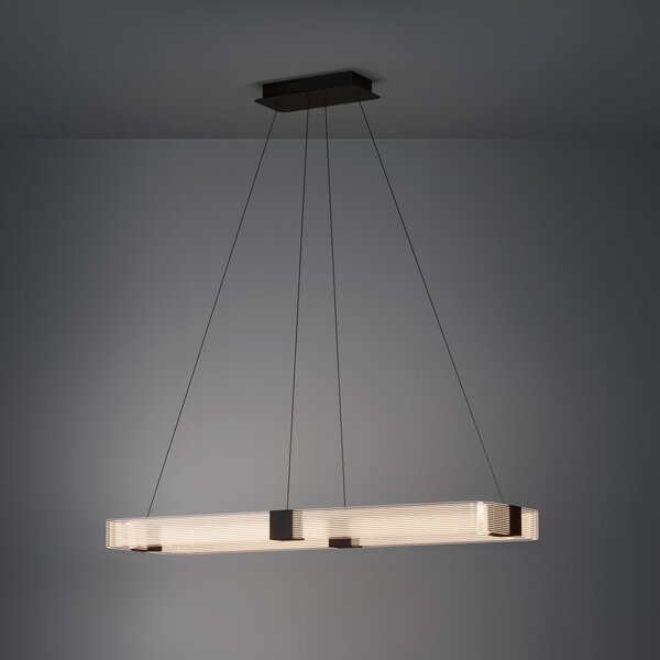 Stars of Light Φωτιστικό LED Mogetonello, μαύρο, 100 cm, ρυθμιζόμενος, Μαύρο, Σαλόνι / τραπεζαρία, Μέταλλο, σύγχρονο