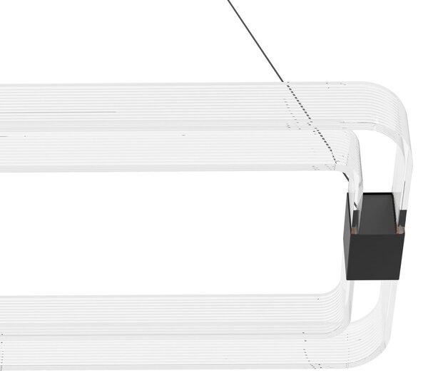 Stars of Light Φωτιστικό LED Mogetonello, μαύρο, 100 cm, ρυθμιζόμενος, Μαύρο, Σαλόνι / τραπεζαρία, Μέταλλο, σύγχρονο