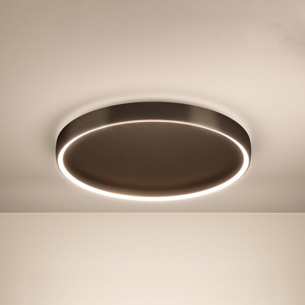 Stars of Light Φωτιστικό οροφής LED Trabuco μαύρο/καφέ 55 cm, ρυθμιζόμενος, Καφέ / Σκουριάς, Σαλόνι / τραπεζαρία, Αλουμίνιο, σύγχρονο
