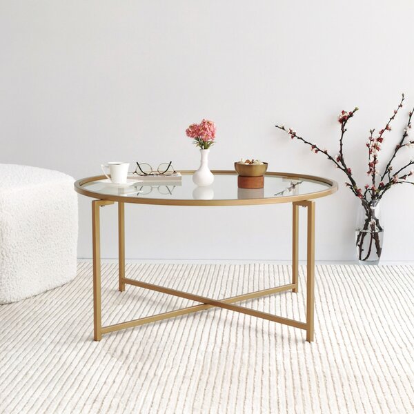 Χαμηλά τραπέζια Decortie Coffee Table - Gold Sun S404