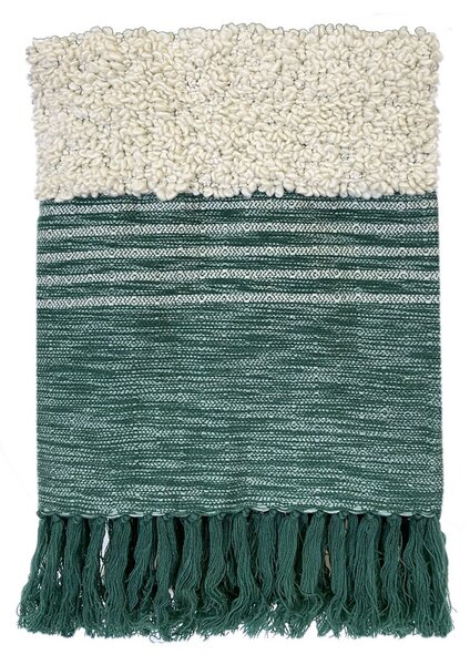 Ριχτάρια Malagoon Tribal green throw