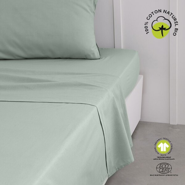 Σεντόνια Today Drap Plat 240/300 Coton TODAY Organic Celadon