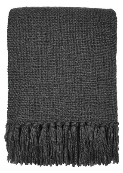 Ριχτάρια Malagoon Anthracite grey solid throw (NEW)