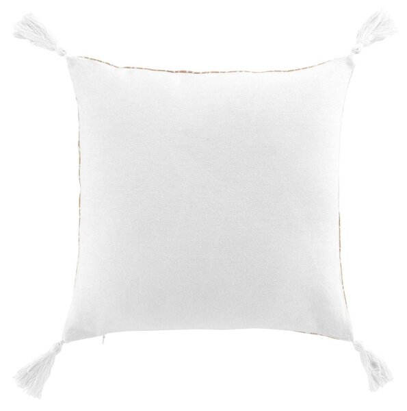 Μαξιλάρια Douceur d intérieur COUSSIN DEHOUS. COMPR. POMPONS 40x40 CM JUTE IMPRIME/POLYCOTON U