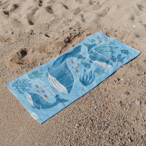 Παιδική Πετσέτα Θαλάσσης (60x120) Little Dutch Ocean World Blue