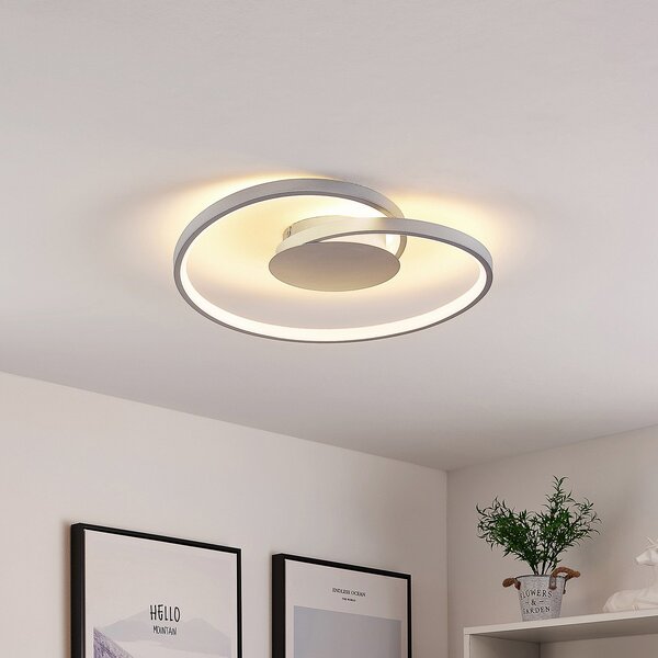 Lucande LED φωτιστικό οροφής Enesa, Ø 46 cm, 2.700 K, με δυνατότητα ρύθμισης, ρυθμιζόμενος, Μεταλλικό, υπνοδωμάτιο, Μέταλλο, σύγχρονο