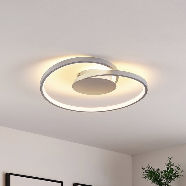 Lucande LED φωτιστικό οροφής Enesa, Ø 46 cm, 2.700 K, με δυνατότητα ρύθμισης, ρυθμιζόμενος, Μεταλλικό, υπνοδωμάτιο, Μέταλλο, σύγχρονο