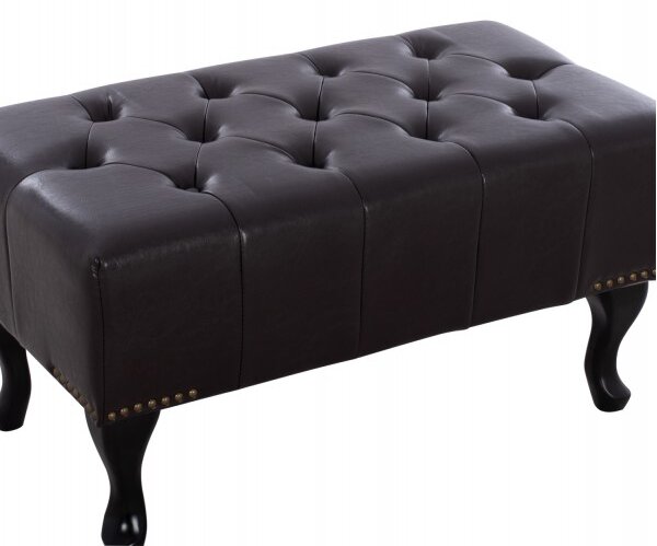 ΤΑΜΠΟΥΡΕ ΥΠΟΠΟΔΙΟ T.CHESTERFIELD EMMA HM226.01 PU 80x44x39Y εκ.ΣΚ.ΚΑΦΕ