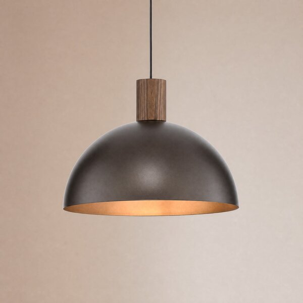 TK Lighting Φωτιστικό οροφής Oslo, καφέ, μέταλλο, Ø 34 cm, E27, ρυθμιζόμενος, Καφέ / Σκουριάς, Σαλόνι / τραπεζαρία, Μέταλλο, σύγχρονο
