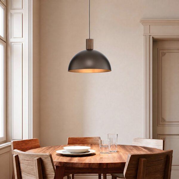 TK Lighting Φωτιστικό οροφής Oslo, καφέ, μέταλλο, Ø 34 cm, E27, ρυθμιζόμενος, Καφέ / Σκουριάς, Σαλόνι / τραπεζαρία, Μέταλλο, σύγχρονο
