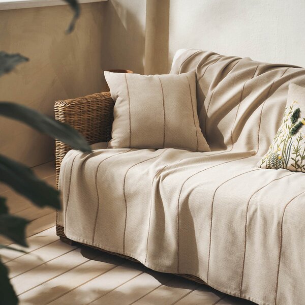 Ριχτάρι Καναπέ Τριθέσιου (180x310) Gofis Home Rabia Beige/Clay 321/02