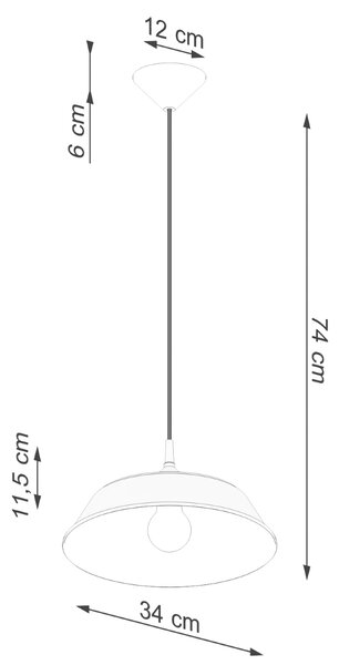 Κρεμαστό φωτιστικό FRIKA μαύρο,χάλυβας,Ε27 1x15W LED