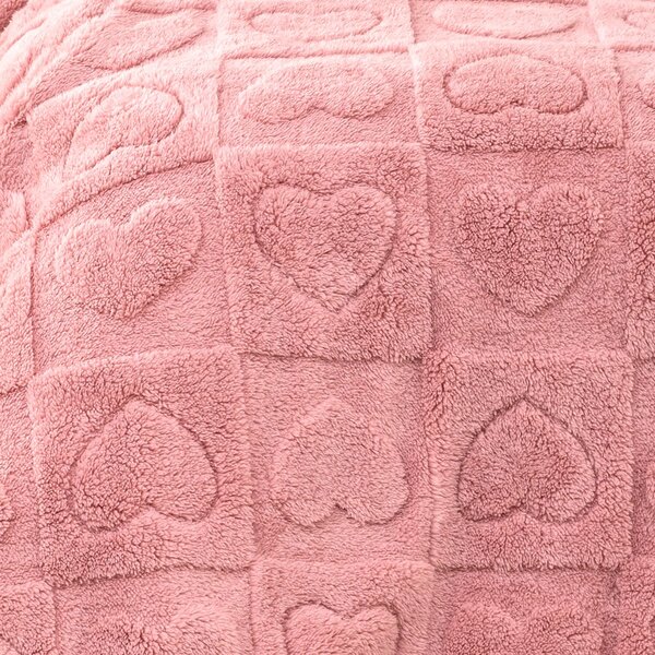 Κουβέρτα Fleece Μονή (160x220) Nima Amoria Pink