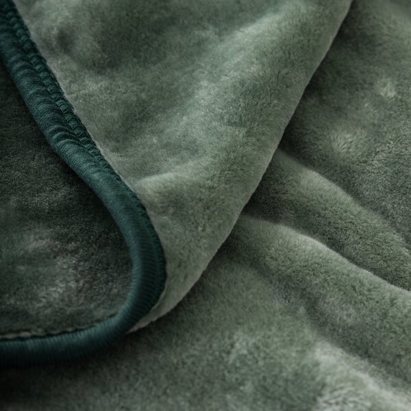 Κουβέρτα Βελουτέ Μονή (160x220) Nima Coperta Forest Green