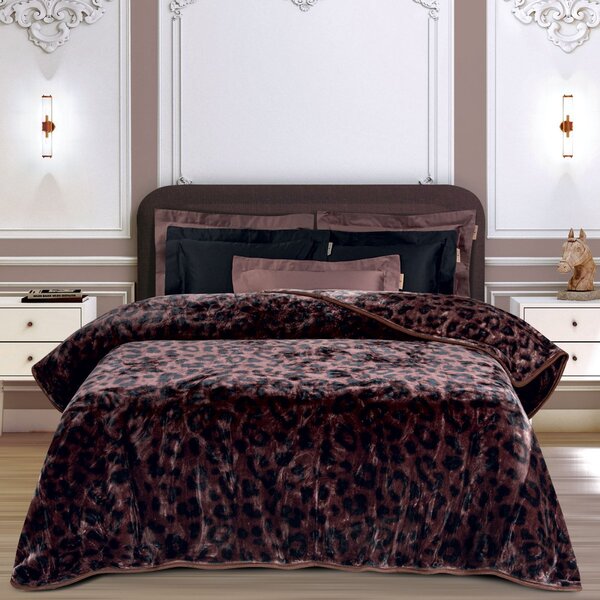 Κουβέρτα Βελουτέ Υπέρδιπλη (220x240) Greenwich Polo Club Essential 2466 Brown