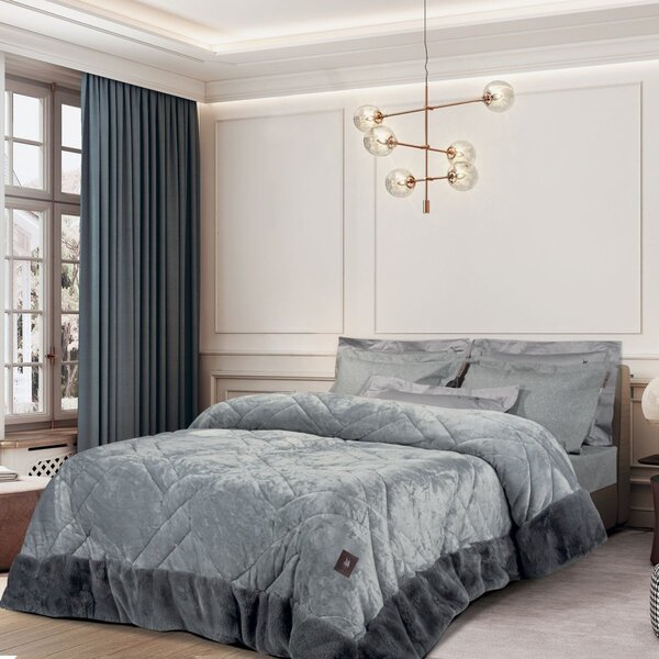 Κουβερτοπάπλωμα King Size (240x250) Greenwich Polo Club Premium 4460 Grey