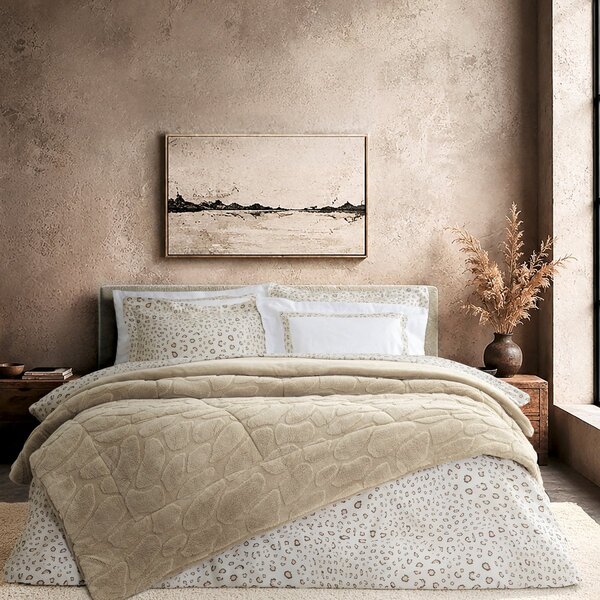 Κουβερτοπάπλωμα Μονό (160x240) Nima Peblo Light Beige
